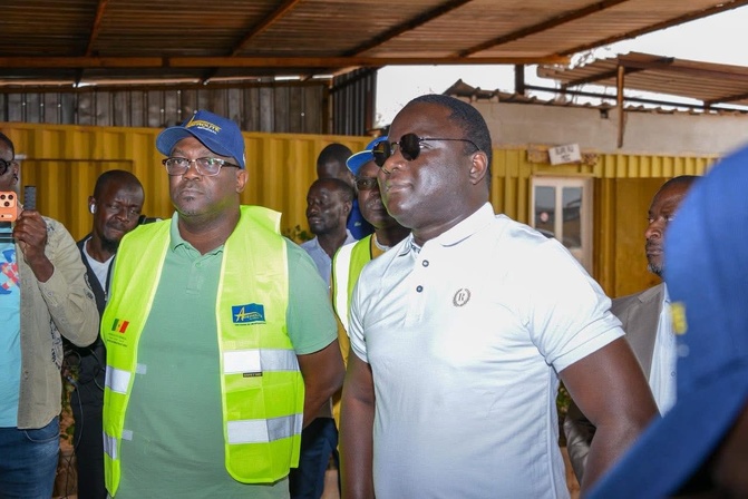 Photos / Boucle du Fouladou : Déthié FALL supervise la reprise des travaux