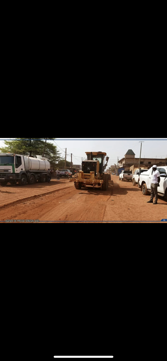 Kédougou : Une entreprise minière lance les travaux d'aménagement du tronçon reliant à la brigade régionale des sapeurs-pompiers 
