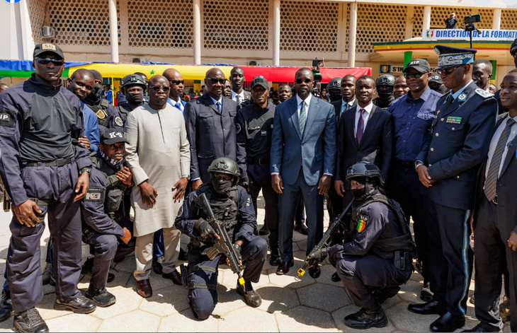 Photos : l’Ecole nationale de Police a reçu la visite du Premier Ministre Ousmane SONKO, ce mardi