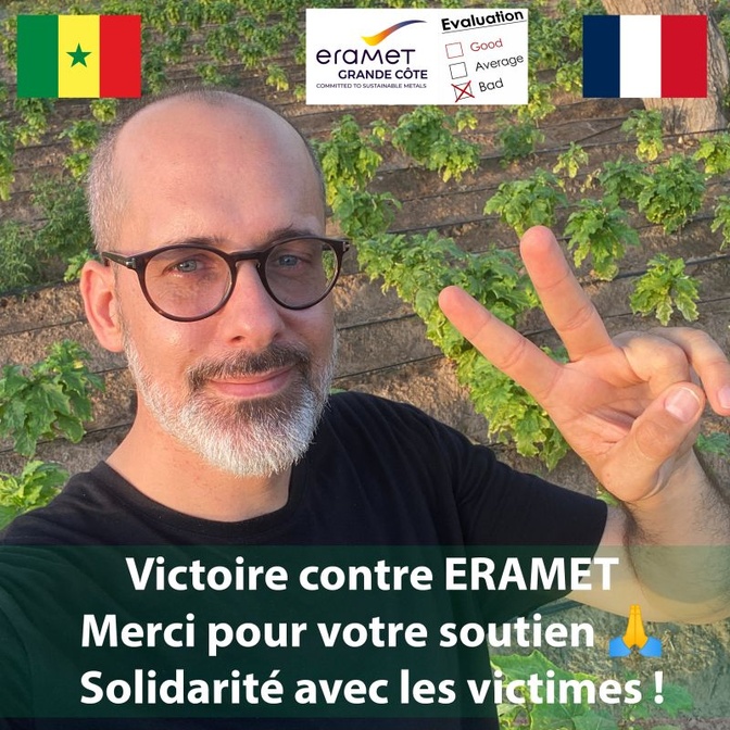 ERAMET perd son procès bâillon au Sénégal : Une victoire pour la liberté d'expression et la défense de l'environnement !