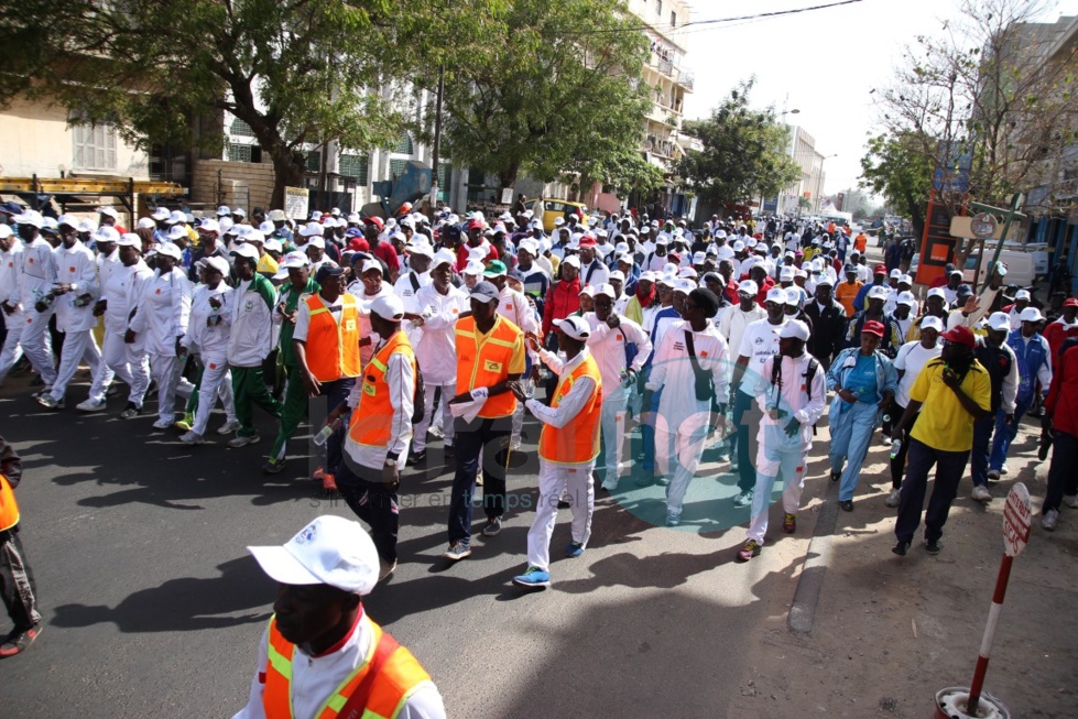 Les images de la randonnée pédestre des cadres de la Senelec