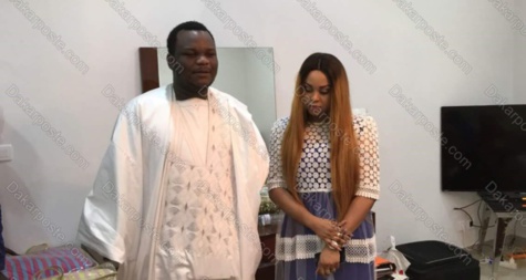 Images - Cheikh Seydina Saliou, le fils de Cheikh Béthio, épouse le mannequin Henriette Barboza et lui offre 5 millions...