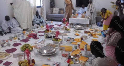 Images - Cheikh Seydina Saliou, le fils de Cheikh Béthio, épouse le mannequin Henriette Barboza et lui offre 5 millions...
