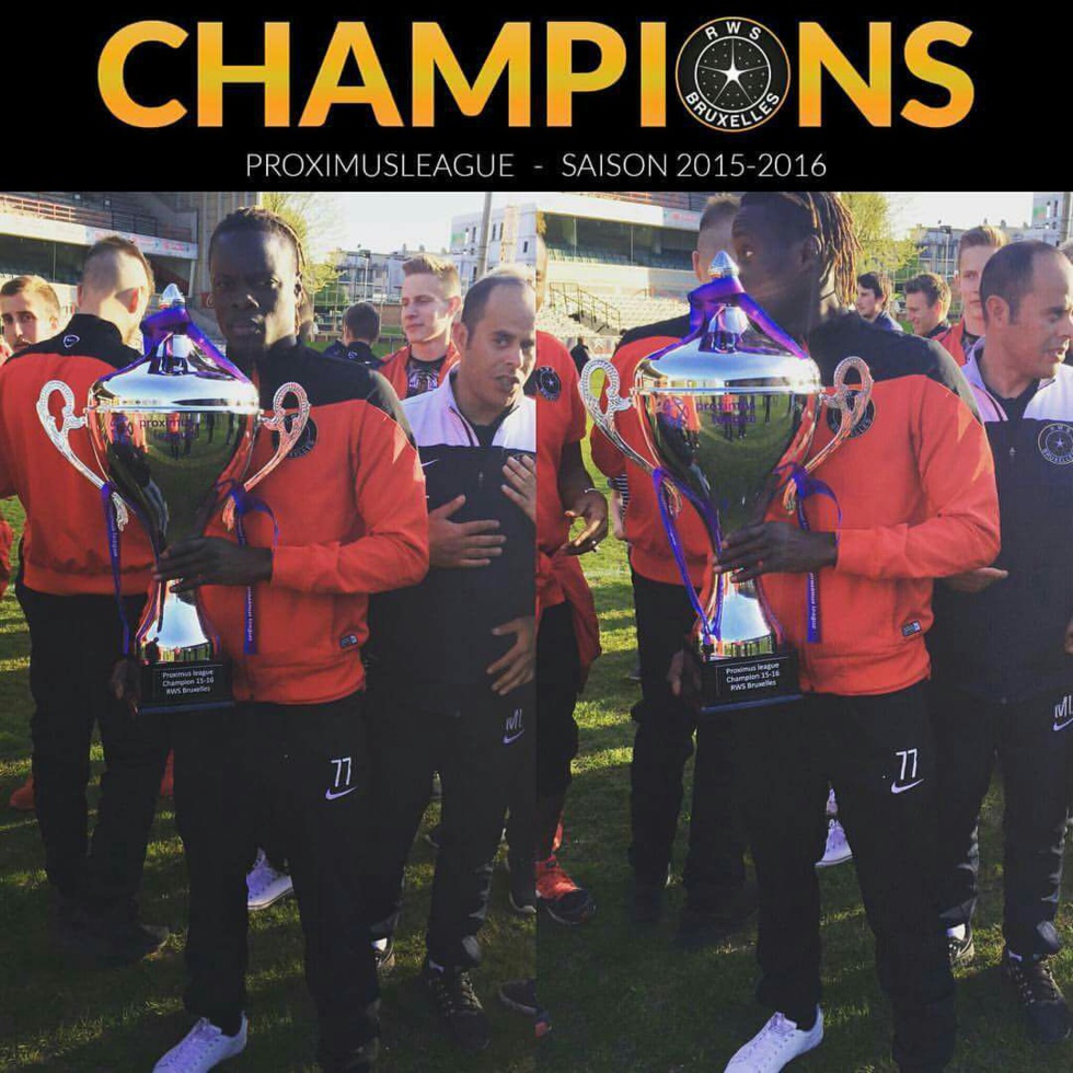 L'étoile qui monte , Mamadou Fall champion de la 2e division belge avec RWS Bruxelles