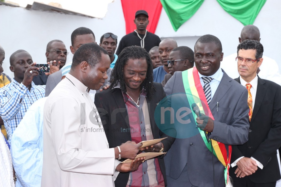 En images la cérémonie d'inauguration des cinq places publiques pavées et des deux écoles pour talibés de la Médina