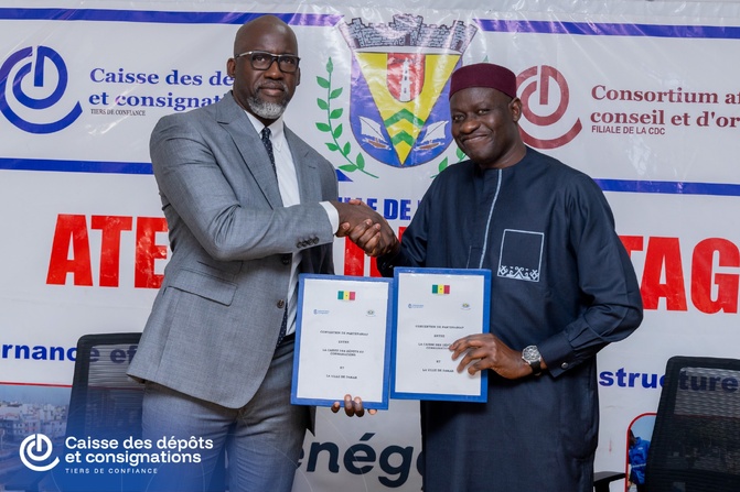 Signature d’une convention de partenariat entre la Ville de Dakar et la Caisse des Dépôts et Consignations