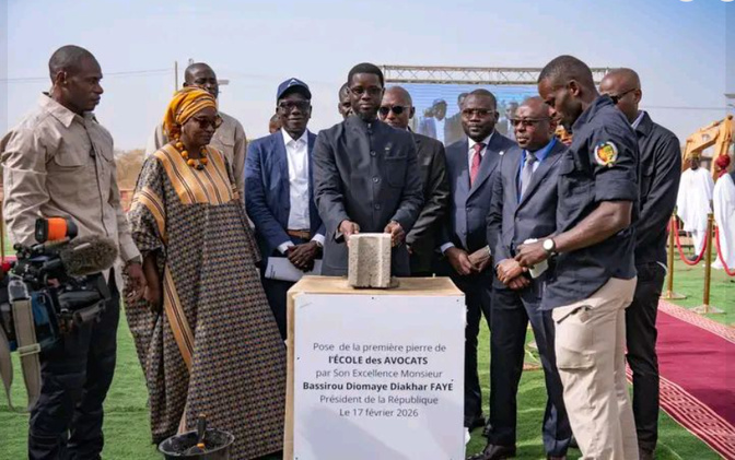 Pose de la première pierre de l’École des Avocats : Une étape historique franchie à Diamniadio
