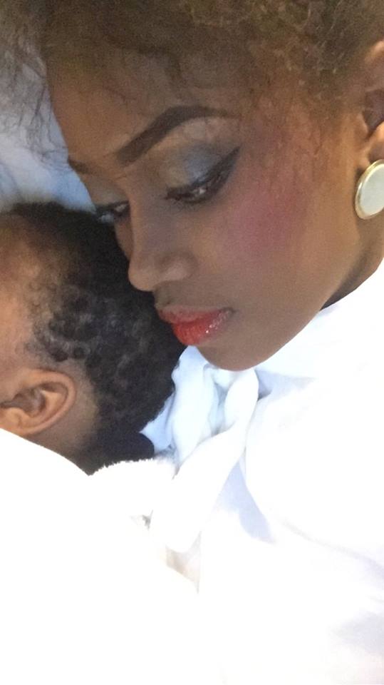 Katy Chimère Diaw rayonnante avec son bébé Mohamed Fadel !