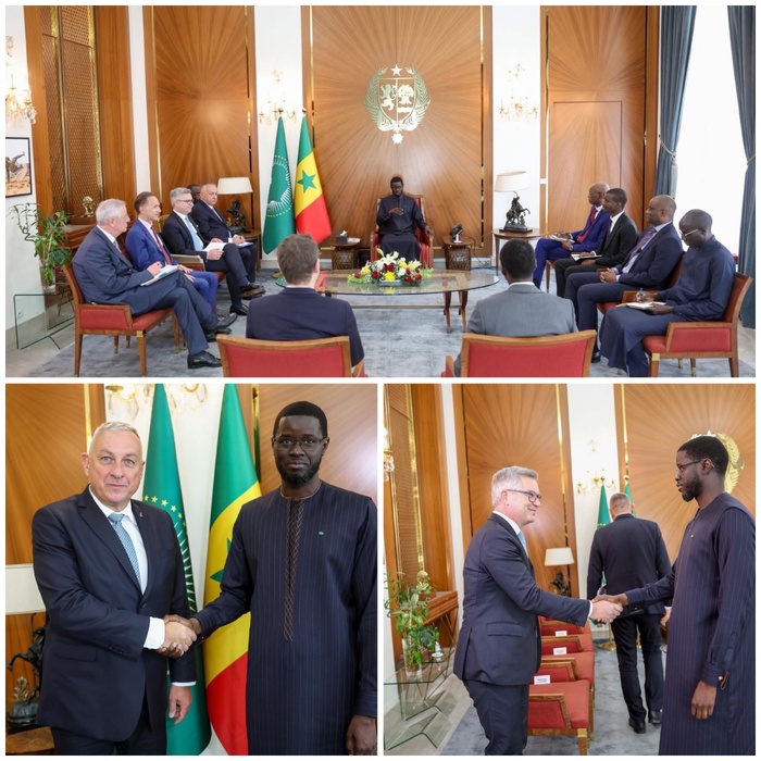 Partenariat Sénégal–Union européenne : Bassirou Diomaye Faye reçoit deux Commissaires européens
