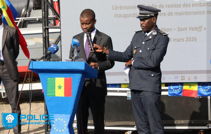 Photos : Mouhamadou Bamba Cissé, Ministre de l’Intérieur et de la Sécurité publique à l’inauguration du Centre de maintenance maritime
