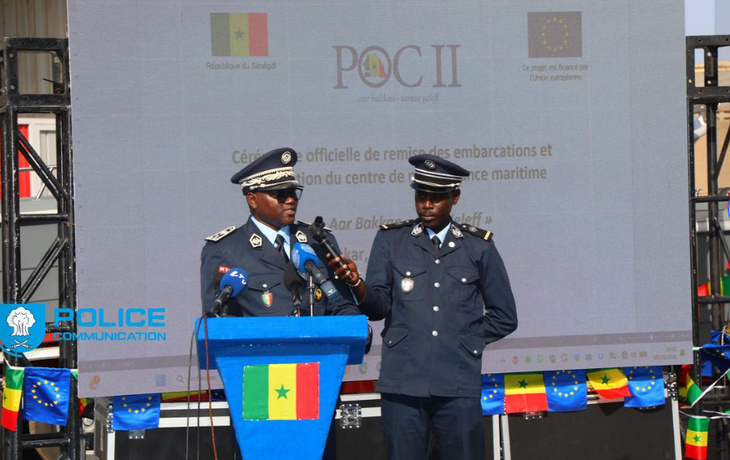 Photos : Mouhamadou Bamba Cissé, Ministre de l’Intérieur et de la Sécurité publique à l’inauguration du Centre de maintenance maritime
