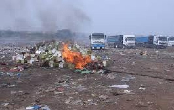 Incineration de plus de 7 tonnes de produits impropres à la consommation à Kolda