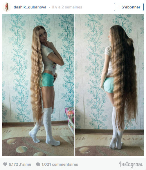 L'incroyable chevelure de la "Raiponce" russe
