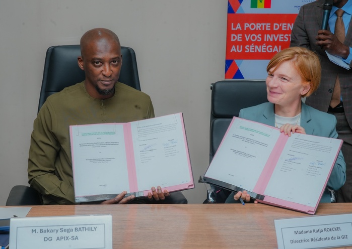 Accès au foncier : L'APIX et la GIZ signent un partenariat stratégique pour faciliter l’investissement (Photos)