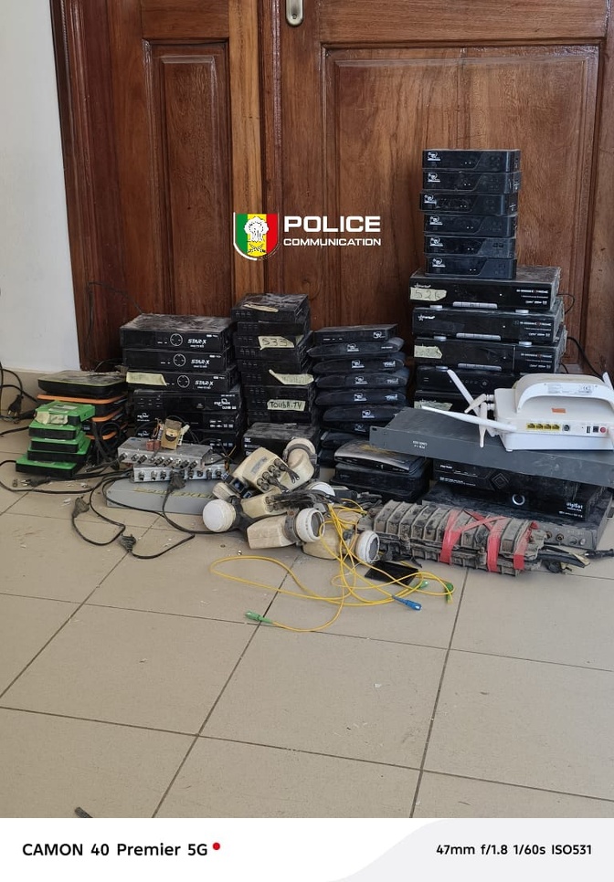 Piraterie audiovisuelle : un réseau de câblodistribution clandestine démantelé à Guédiawaye