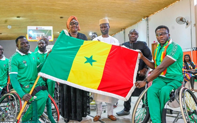 Basket fauteuil : les Lions du Sénégal reçoivent le drapeau national avant la CAN 2026