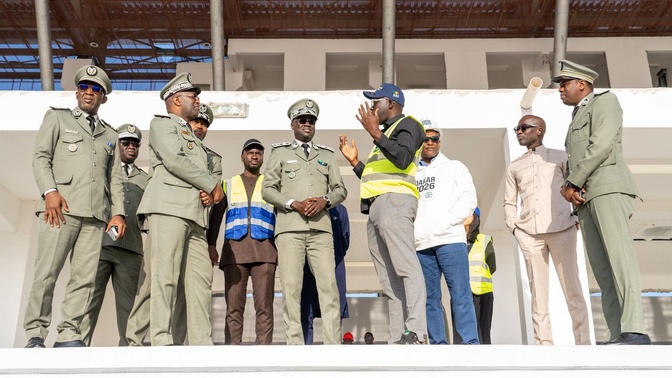 Préparatifs des JOJ 2026 : le Directeur général des Douanes inspecte le stade Iba Mar DIOP
