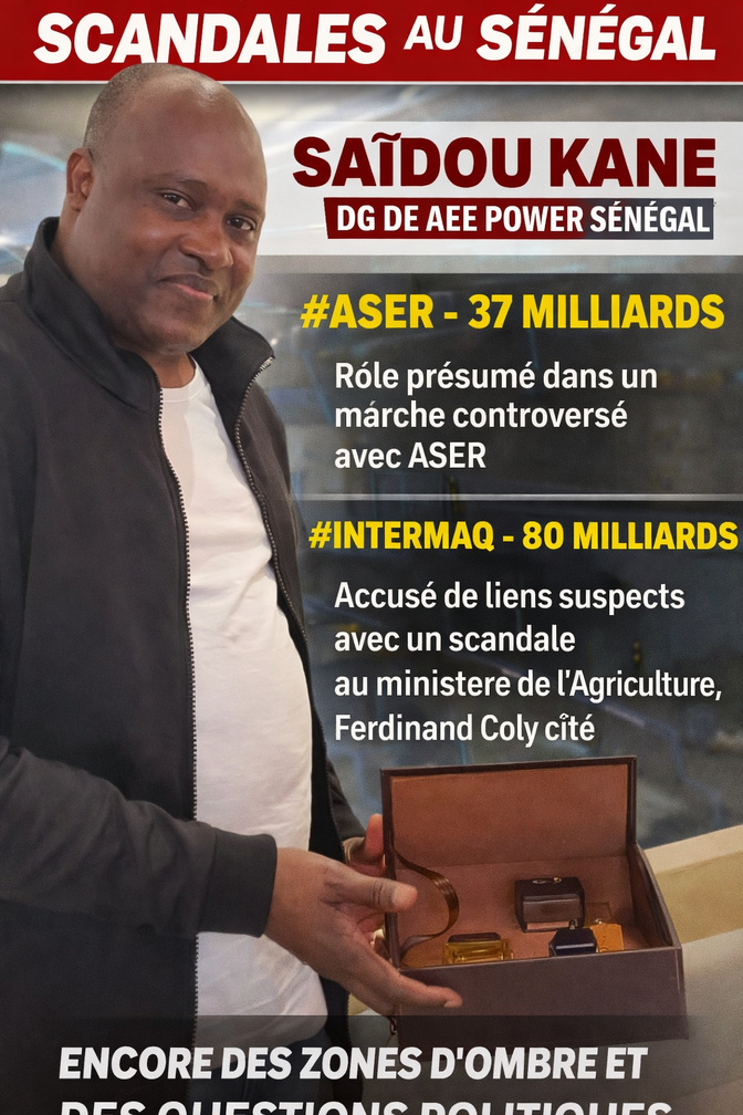Sénégal : Saïdou Kane au cœur de plusieurs affaires présumées — entre ASER, Intermaq et polémiques politiques
