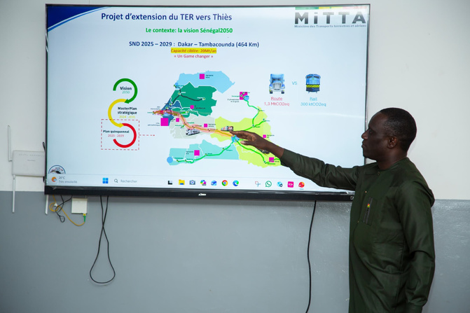 Extension du TER : le projet de liaison AIBD–Thiès entre en phase d’études