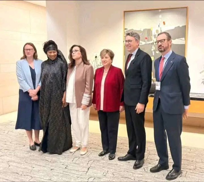 Washington DC : Aïssata Tall Sall et la DG du FMI au chevet des économies face aux tensions mondiales Washington DC : Aïssata Tall Sall et la DG du FMI au chevet des économies face aux tensions mondiales