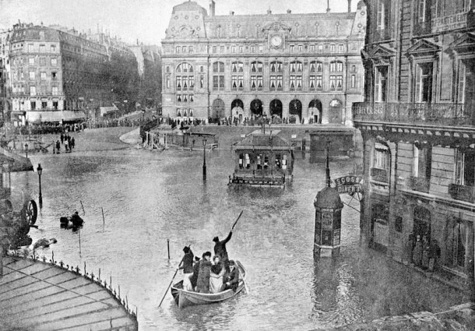 14 photos incroyables de la grande crue centennale de la Seine à Paris en 1910... Quand la capitale était littéralement inondée !
