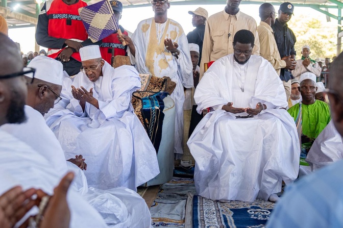 À Médina Gounass, Bassirou Diomaye Faye conclut sa tournée sous le signe du spirituel