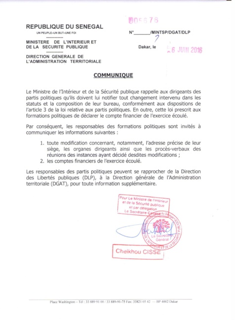 Partis politiques et syndicats : Abdoulaye Daouda Diallo entame le grand ménage!