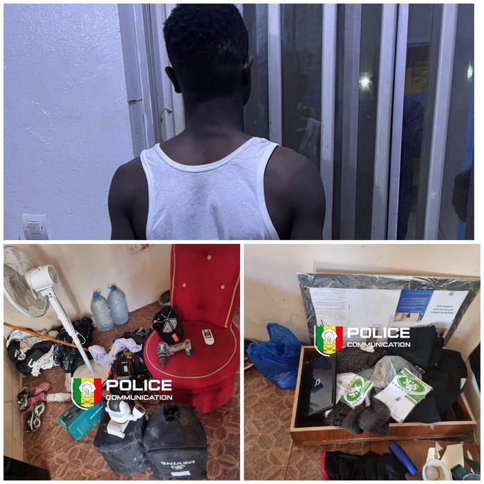 Malika : un présumé cambrioleur arrêté avec un important butin