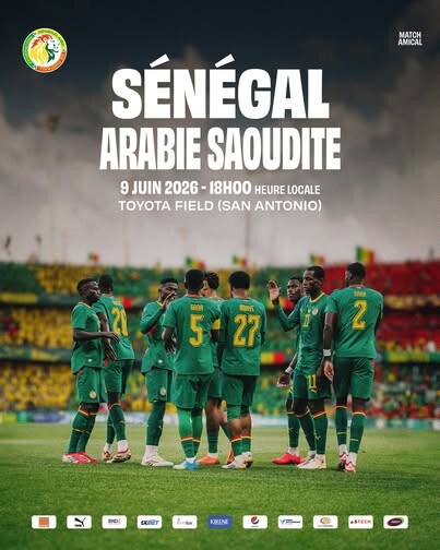 Préparation Mondial 2026 : le Sénégal affrontera l’Arabie saoudite en match amical