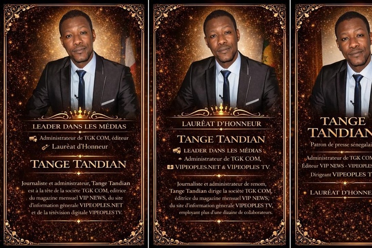 Diaspora : Tange Tandian honoré lors d’un gala d’excellence à Paris
