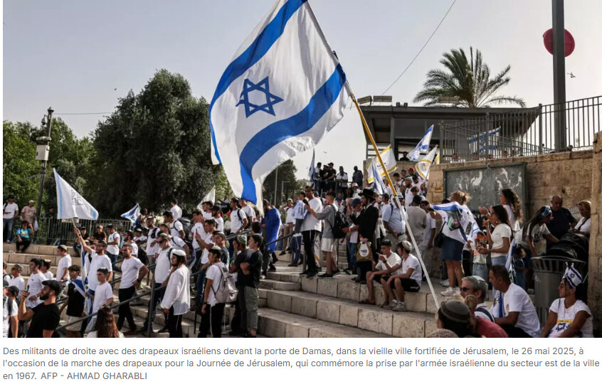 À Jérusalem, la «marche des drapeaux» se tient dans un contexte d'expansion israélienne