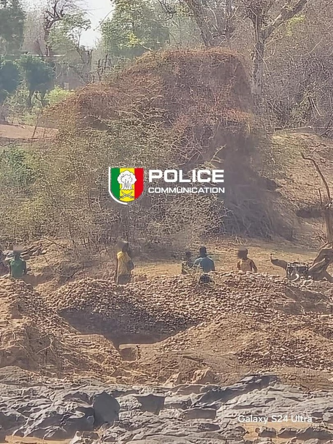 Kidira : la Police démantèle un site d’orpaillage clandestin sur la Falémé