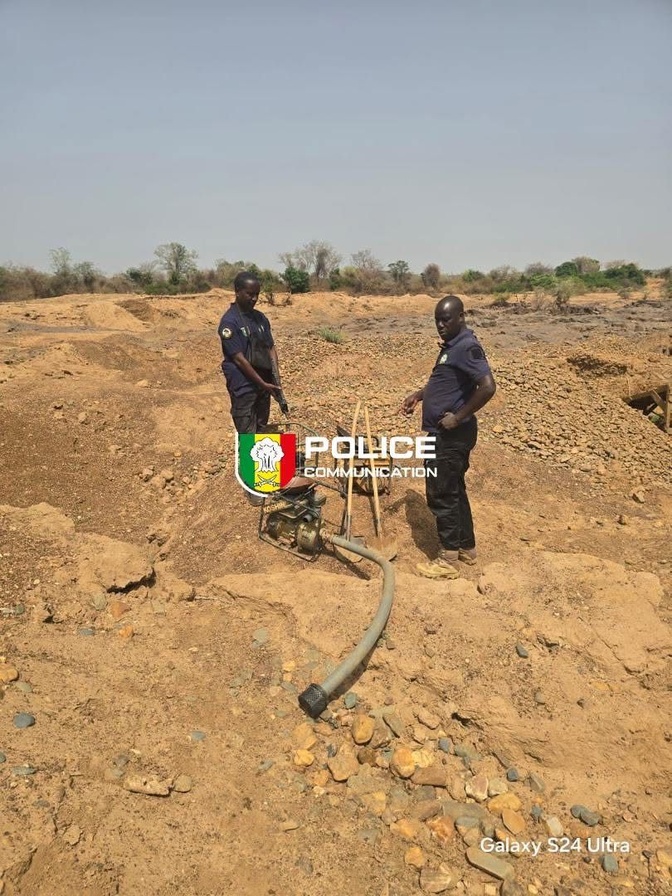 Kidira : la Police démantèle un site d’orpaillage clandestin sur la Falémé