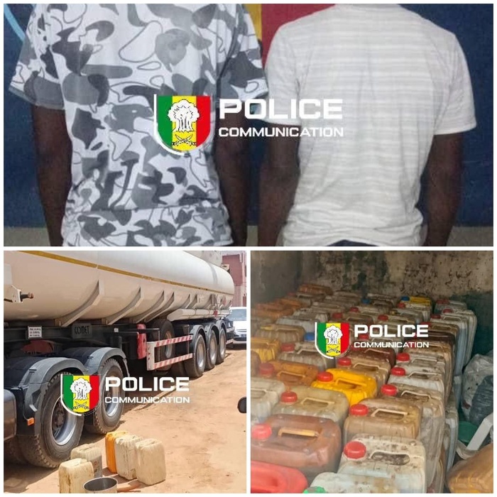 La police saisit plus de 1 000 litres de gasoil dans un dépôt clandestin à Touba