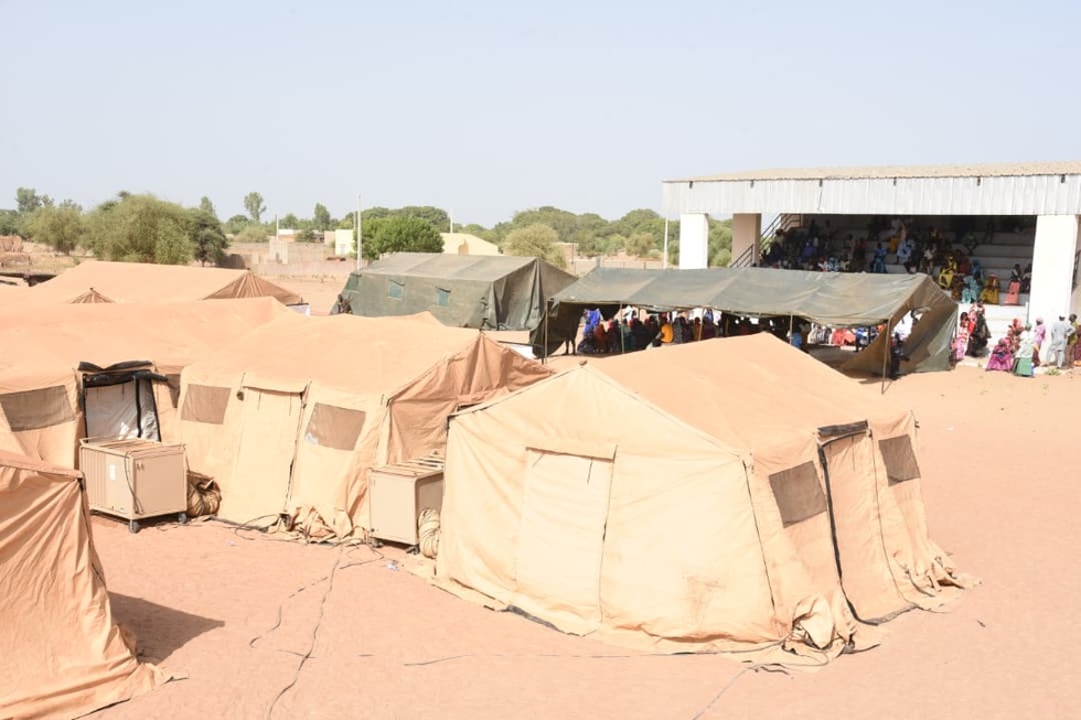 SANTÉ  :  VISITE DES AUTORITES ET DEMARRAGE DES CONSULTATIONS A L’HOPITAL MILITAIRE DE CAMPAGNE DE MBANE