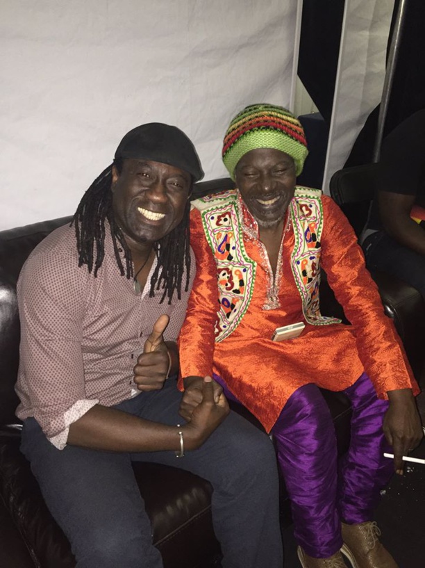 Elage Diouf et Alpha Blondy complices aux Franco Folies