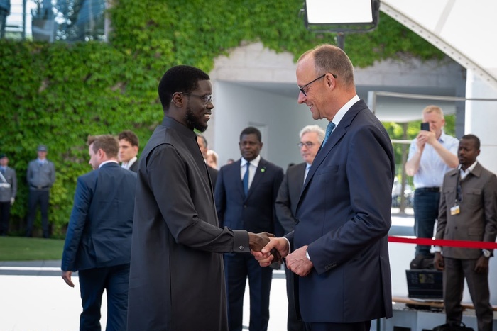 Sénégal-Allemagne : Diomaye Faye s’entretient avec le chancelier Friedrich Merz