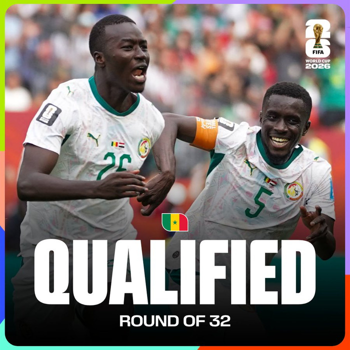 CdM 2026 : le Sénégal officiellement qualifié pour les 16es de finale !