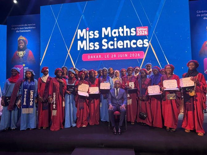 Miss Maths–Miss Sciences 2026 : Khadidiatou Ka et Sokhna Mame Bousso Mbacké Gueye couronnées à Dakar