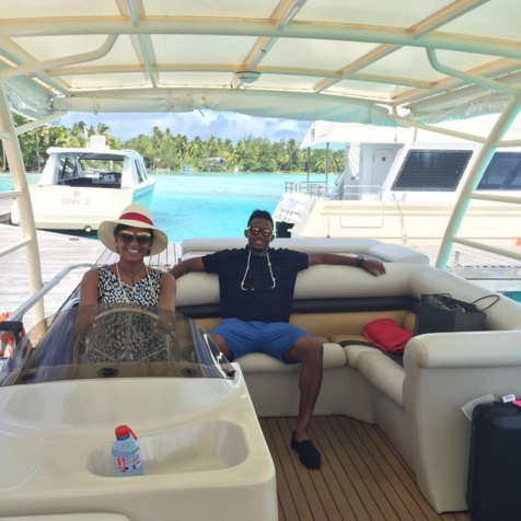 Les images de Samuel Eto’o en lune de miel à Bora Bora