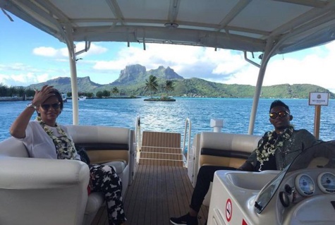 Les images de Samuel Eto’o en lune de miel à Bora Bora