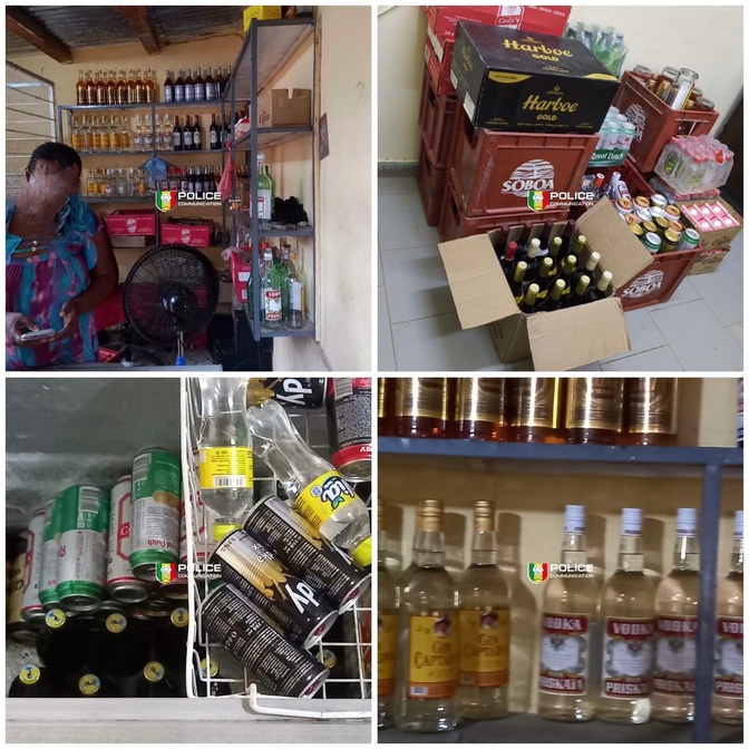 Thiès : la Police démantèle un débit de boissons clandestin à Médina Fall