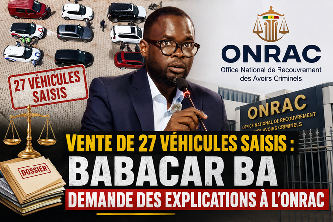 Vente de 27 véhicules saisis : Babacar Ba demande des explications à l’ONRAC