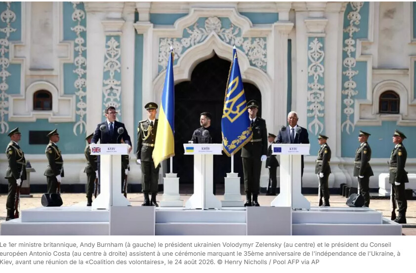 Les dirigeants européens arrivent à Kiev pour une réunion de la Coalition des volontaires