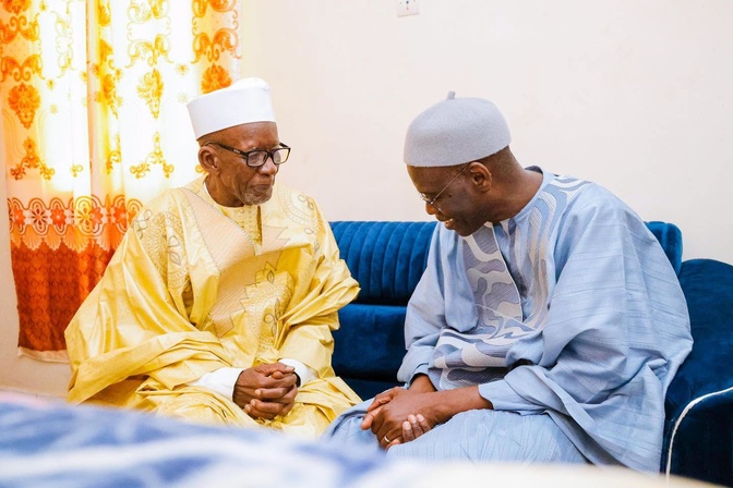 Gamou 2026 à Kaolack : Le Premier ministre Ahmadou Al Aminou Lo reçu par le Khalife général de Médina Baye et les cités religieuses