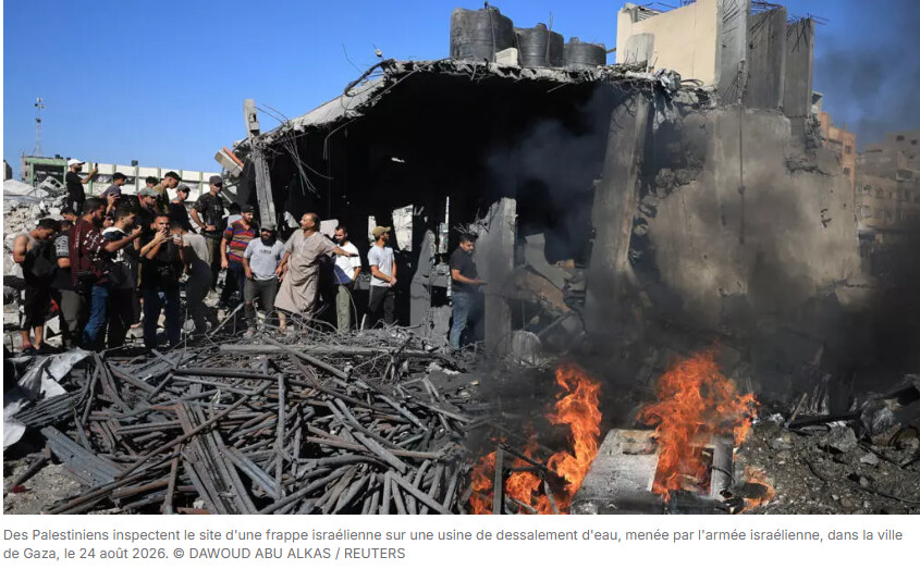 La population de Gaza exaspérée après la destruction d'une usine de dessalement par Israël