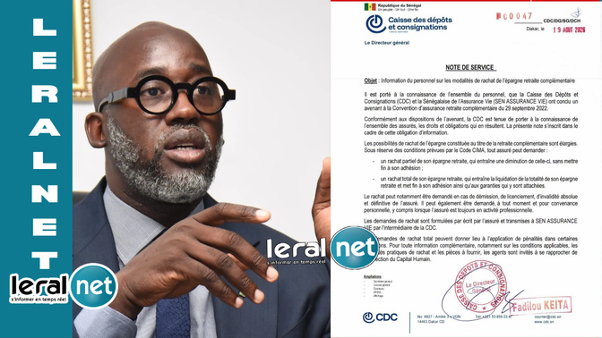 Retraite complémentaire à la CDC : le dossier Fadilou Keïta soulève de nouvelles interrogations