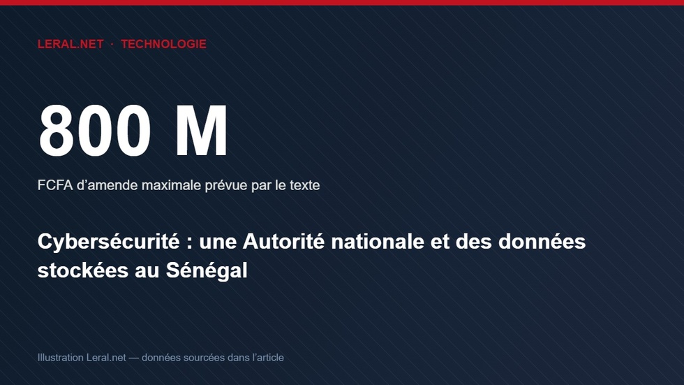Cybersécurité : un projet de loi crée une Autorité nationale et impose le stockage des données au Sénégal