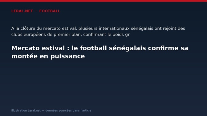 Mercato estival : le football sénégalais confirme sa montée en puissance