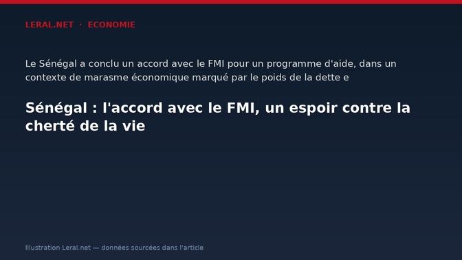 Sénégal : l'accord avec le FMI, un espoir contre la cherté de la vie